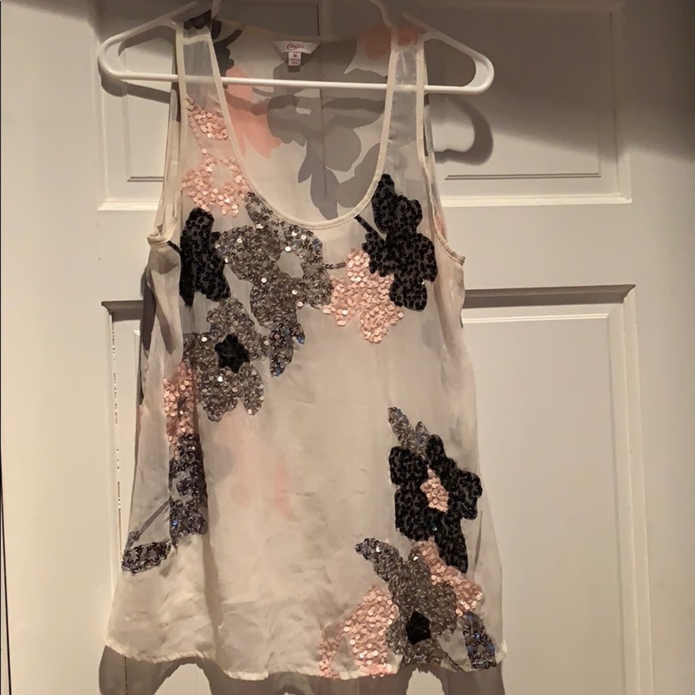 Sheer Sequin Top